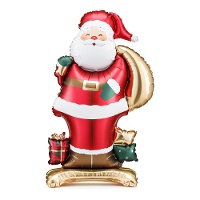 Palloncino di Babbo Natale di 84 x 48,5 cm con base