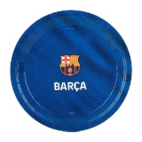 Piatti blu FC Barcelona 23 cm - 8 pezzi