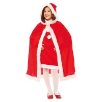 Mantello natalizio con cappuccio da 81 cm