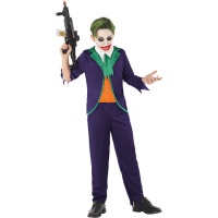 Costume da clown viola per bambini