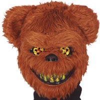 Maschera da orso spaventoso con pelo