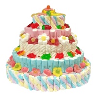 Torta di caramelle di marshmallow a 6 livelli da 1,5 kg