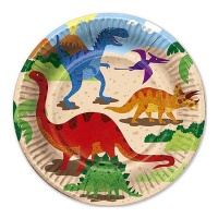 Piatti Dinosauri da 23 cm - 6 unità