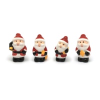 Figure Babbo Natale allegro per roscon da 3,5 a 4 cm - Dekora - 50 unità
