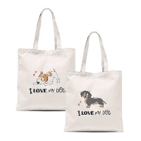 Borsa di tela I love my dog - 1 unità