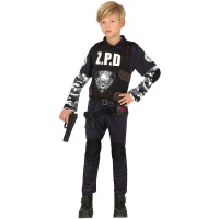 Costume da poliziotto acchiappa-zombie per bambini