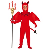 Costume da demone diabolico con ali per bambini