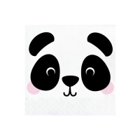 Tovaglioli Panda da 16,5 x 16,5 cm - 16 unità