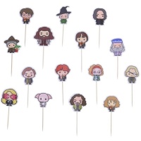 Picks per cupcake Harry Potter - 15 pezzi.