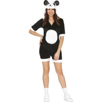 Costume corto da panda per donna