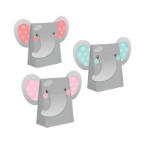 Sacchettini carta Elephant Baby Girl - 8 unità