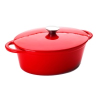 Cocotte ovale con coperchio 27 x 21 cm - Ibili