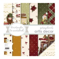 Kit di carta per scrapbooking di Decorando la Navidad - Decorazioni d'artista