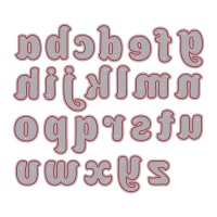 Fustella alfabeto classico minuscolo Zag - Misskuty - 26 pezzi