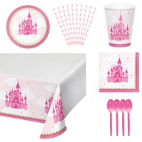 Tovaglia Buon compleanno principessa - 1,32 x 2,20 m per 3,00 €