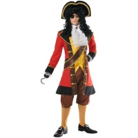 Costumi da capitano pirata con gancio per uomo