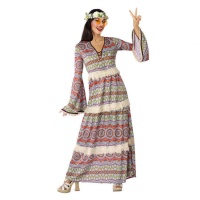 Costume lungo hippie con frange da donna
