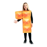 Costume da Tetris arancione per bambini