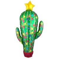 Palloncino Cactus di Natale 1,01 x 0,53 m - Anagramma