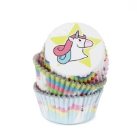Capsule di cupcake unicorno - PME - 60 pezzi.