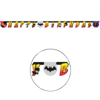 Festone Happy BIrthday Batman comic - 2,5 m.