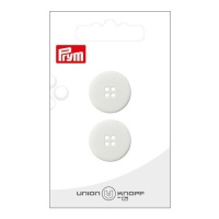 Bottoni bianchi con 4 occhielli da 2 cm - Prym - 2 unità