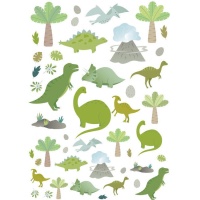 Adesivi di dinosauri - 1 foglio