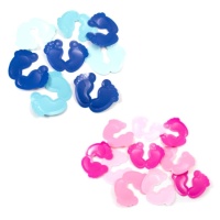 Confetti per Baby Shower a forma di piedini del bambino da 6,5 x 8,5 cm di 14 gr