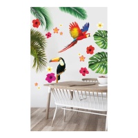 Adesivi murali Tropical Party - 70 x 80 cm