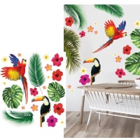 Adesivi murali Tropical Party - 70 x 80 cm