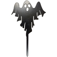 Topper per torta a forma di fantasma di Halloween, 15,5 x 9,5 cm