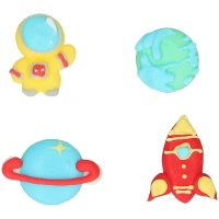 Figure di zucchero di Space Adventures - 8 pezzi