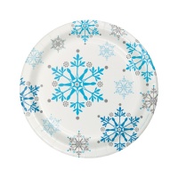 Piatti Snow Princess da 17,4 cm - 8 unità