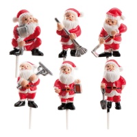 Plettri di Babbo Natale da 4 cm - Dekora - 144 unità