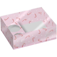 Scatola di 26 x 20 x 9 cm per cupcakes e dolci bastoncino di zucchero - 2 unità