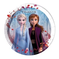 Piatti compostabili Frozen II 20 cm - 8 pezzi