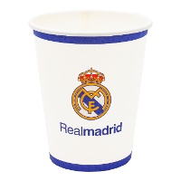 Bicchiere del Real Madrid bianco - 8 pezzi