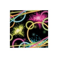 Tovaglioli Disco Neon 16,5 x 16,5 cm - 16 pz.