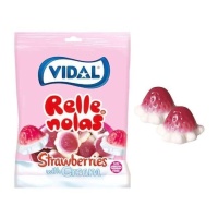 Fragole con crema ripiene di gelatina - Vidal - 90 g