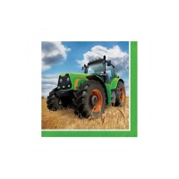 Tovaglioli con Trattore 12,5 x 12,5 cm - 16 unità