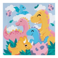 Tovaglioli Dino Friends da 16,5 x 16,5 cm - 20 unità