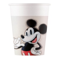 Bicchieri di carta Mickey Vintage 200 ml - 8 pz.