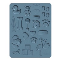 Stampo in silicone per animali e bambini 12,5 x 9,5 cm - Sculpey
