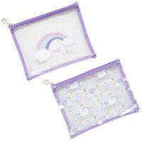 Beauty case con unicorni di 28 x 21 cm - 1 unità