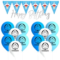 Confezione di decorazioni per feste Doraemon - 18 pezzi