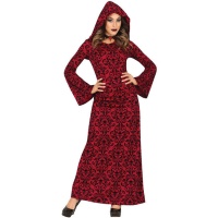 Costume rosso da donna in stile gotico