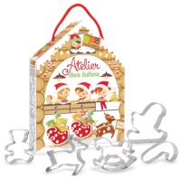 Tagliapasta slitta Babbo Natale - Scrapcooking - 5 unità