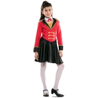 Costume da domatore rosso per bambina