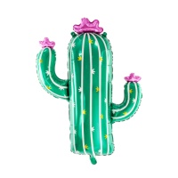 Palloncino XL cactus con fiore 60 x 82 cm - PartyDeco