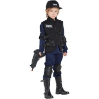 Costume da poliziotto d'assalto Swat per bambini